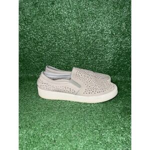 Vionic Shoes Women's Size 9 Midi Perf Slip On Grey Suede Casual Comfort Sneakers